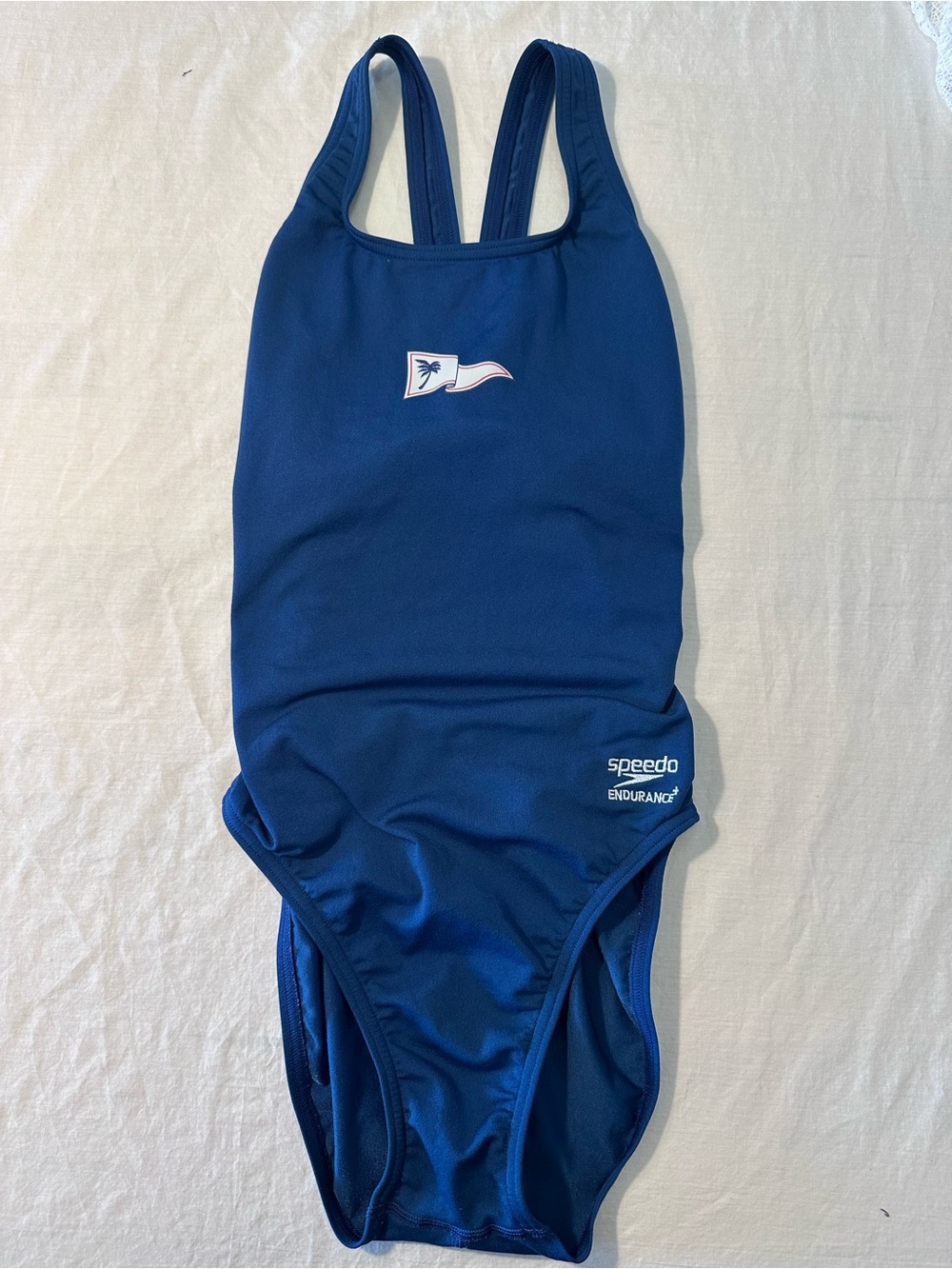 Speedo Swim one piece - endurance open back Navy Blue size 4/30